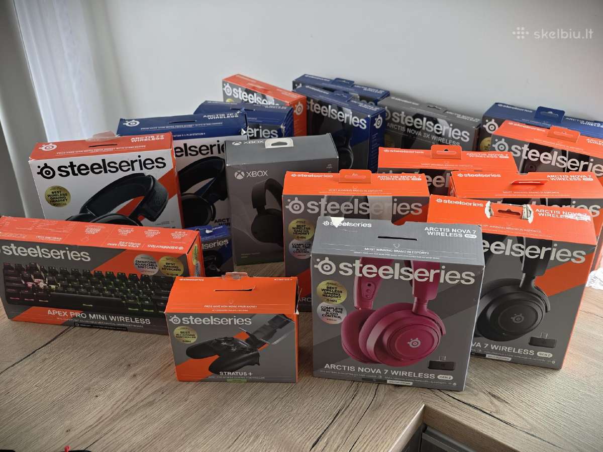 Žaidimų ausinės pigiau Steelseries, Microsoft, - nuotraukos Nr. 15