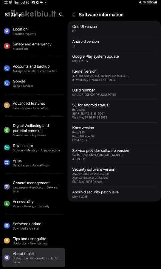 Samsung Galaxy Tab S6 Lite (2022) - nuotraukos Nr. 11