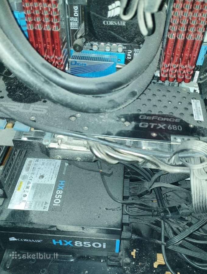 Asus i7-3970x 3,5ghz, RAM 64gb, Corsair 800w Psu - nuotraukos Nr. 2