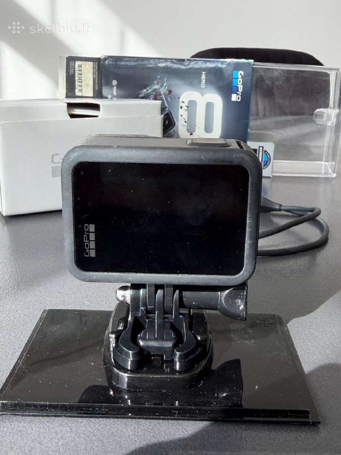 Gopro Hero 8 Black – su originalia dėžute ir pried - nuotraukos Nr. 3