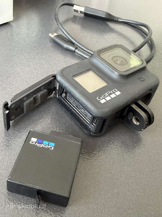 Gopro Hero 8 Black – su originalia dėžute ir pried - nuotraukos Nr. 8