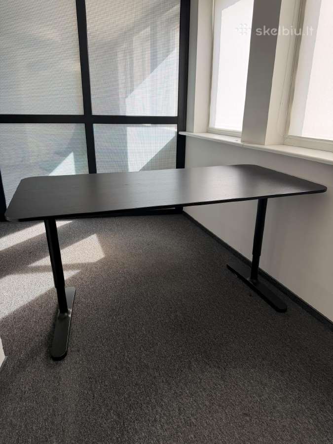 Ikea Bekant Desk, Black, 160x80 cm, Office Desk - nuotraukos Nr. 7
