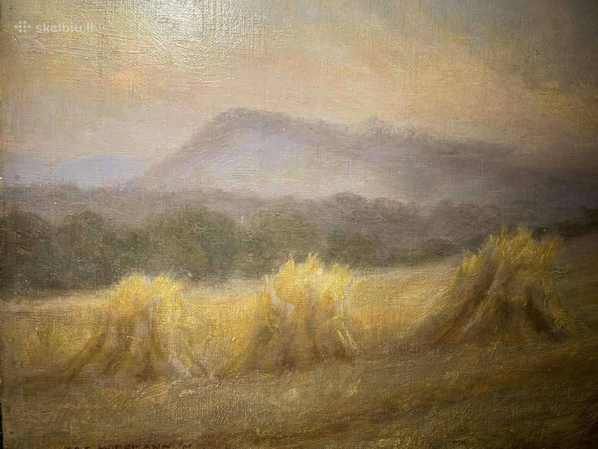 Max Hoffmann (1873–1915) Peizažo tapyba su pėdais. - nuotraukos Nr. 2