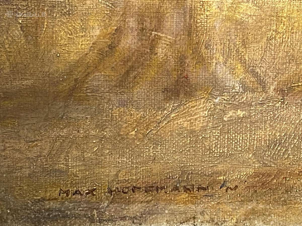 Max Hoffmann (1873–1915) Peizažo tapyba su pėdais. - nuotraukos Nr. 4