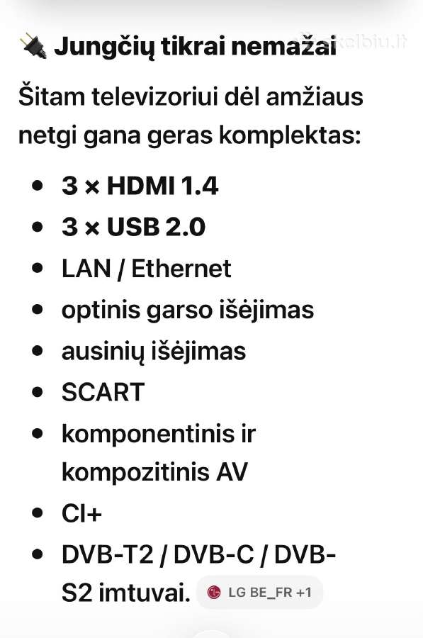 Parduodu LG televizori - nuotraukos Nr. 3