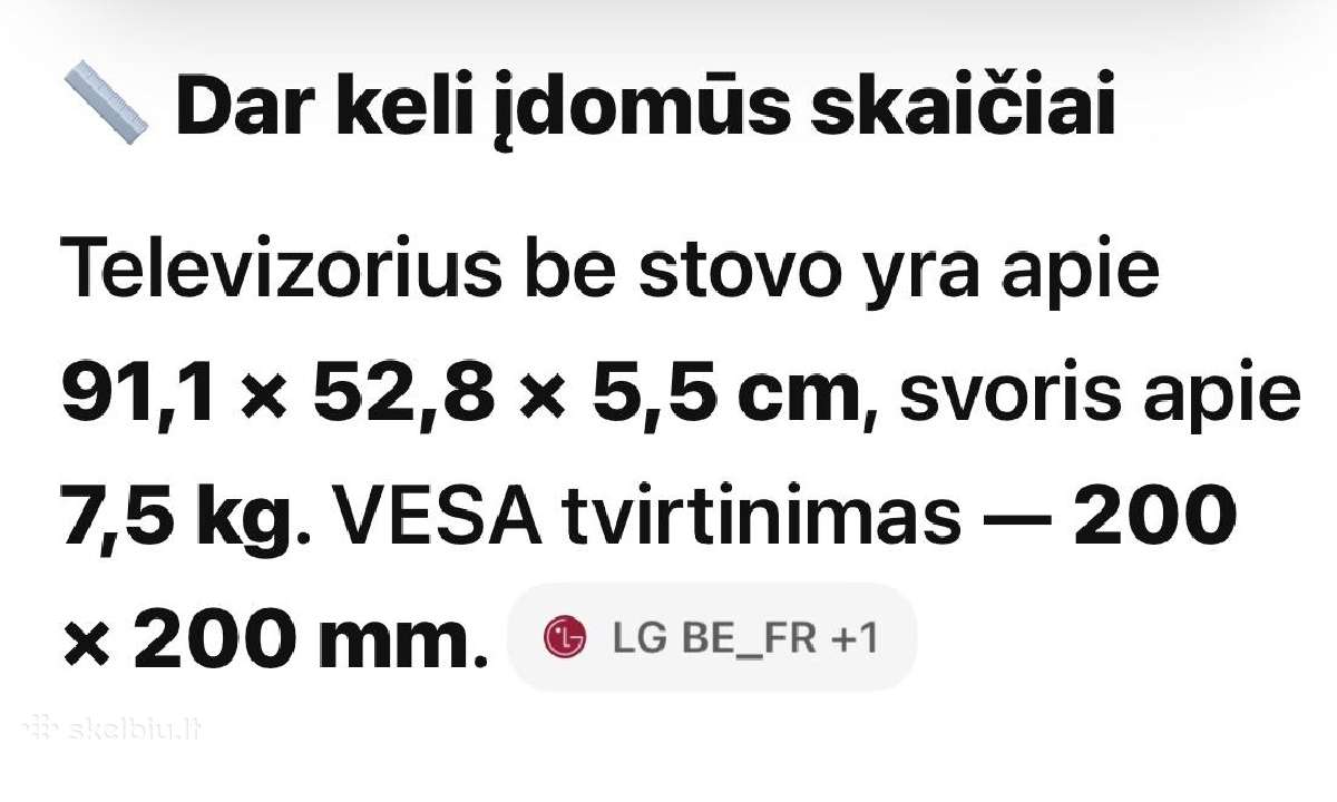Parduodu LG televizori - nuotraukos Nr. 4
