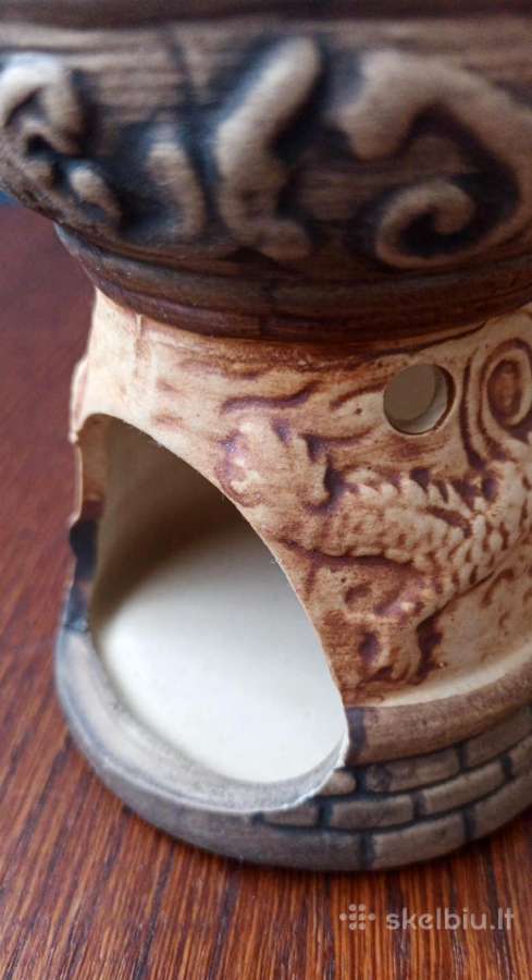 Keraminė eterinių aliejų žvakidė su drakonais, 10c - nuotraukos Nr. 6