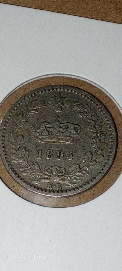 Italija 20 čertezimų 1894 - nuotraukos Nr. 2