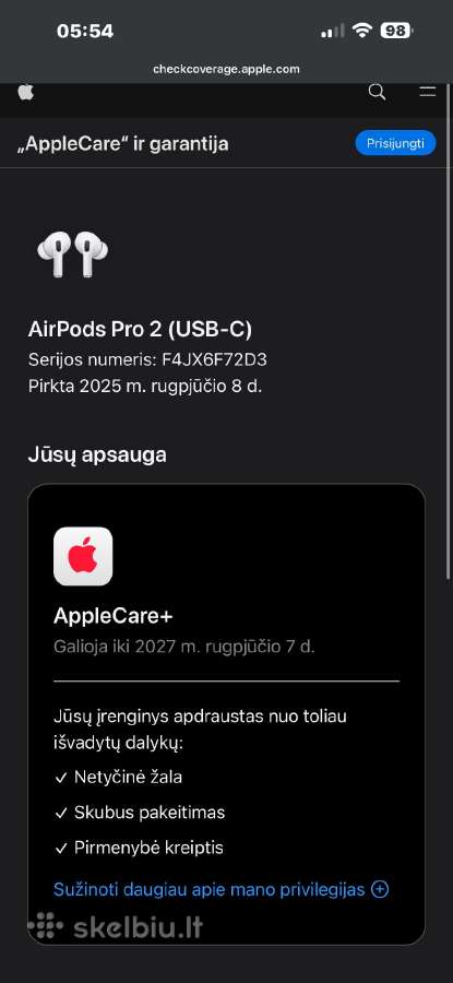 Parduodu Airpods pro 2 krovimo dėklą - nuotraukos Nr. 3