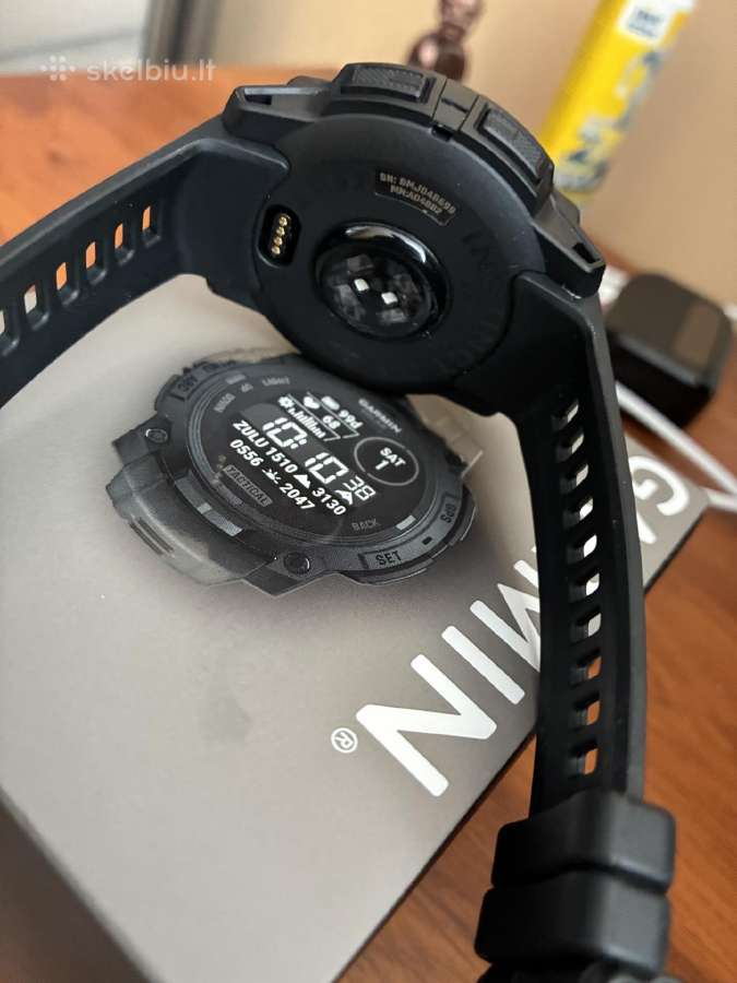 Garmin Instinct 3 Tactical Solar 45mm Naujas - nuotraukos Nr. 3