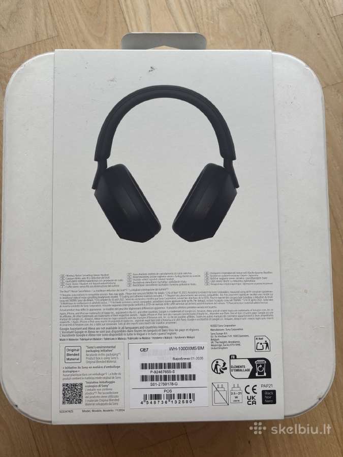 Sony Wh-1000xm5 ausinės, visiškai naujos - nuotraukos Nr. 2