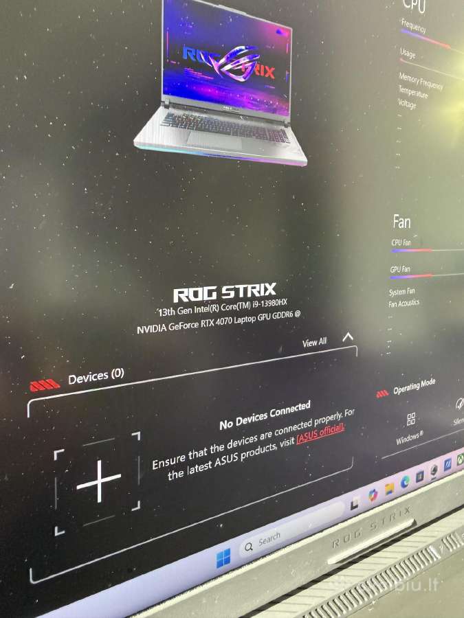 Asus Rog Strix G18-i9 Rtx 4070 /16 GB /1 TB SSD - nuotraukos Nr. 2