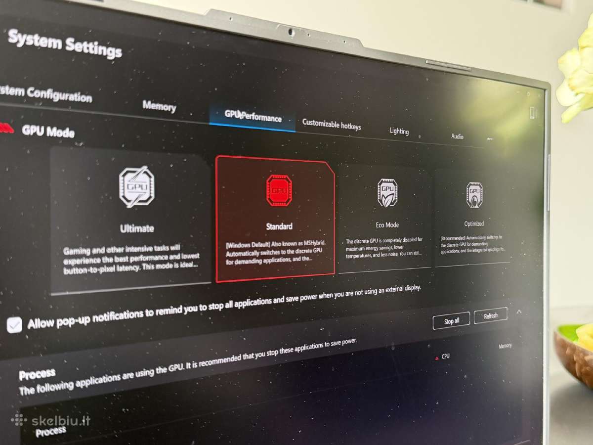 Asus Rog Strix G18-i9 Rtx 4070 /16 GB /1 TB SSD - nuotraukos Nr. 4