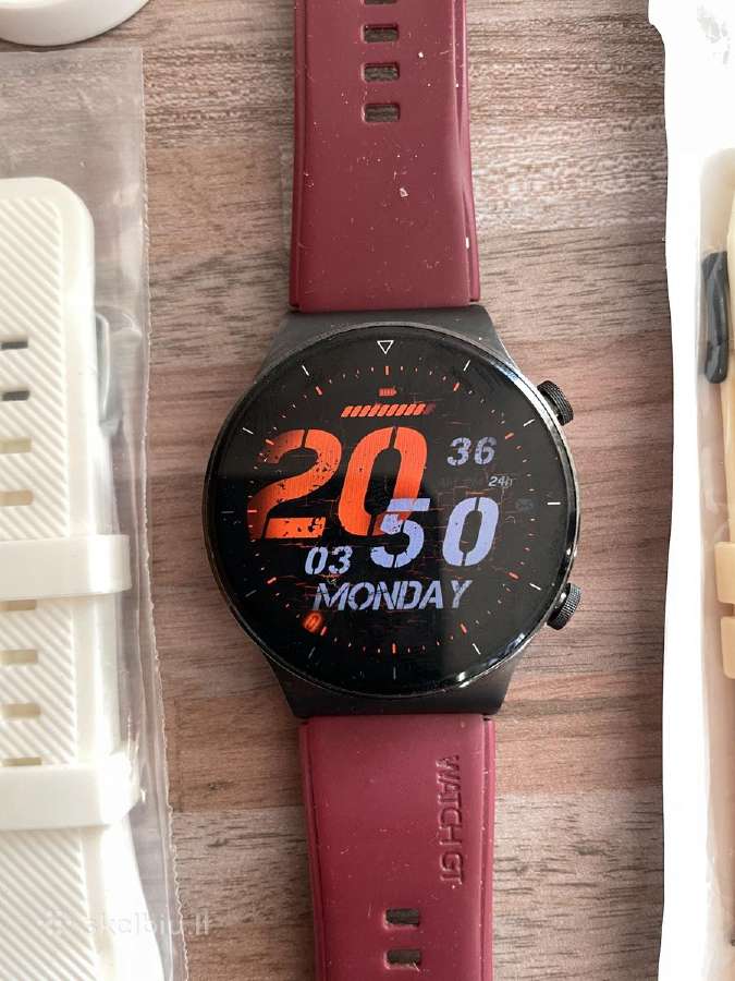 Huawei Watch GT 2 Pro Night Black ir apyrankės - nuotraukos Nr. 2