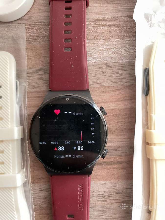 Huawei Watch GT 2 Pro Night Black ir apyrankės - nuotraukos Nr. 4