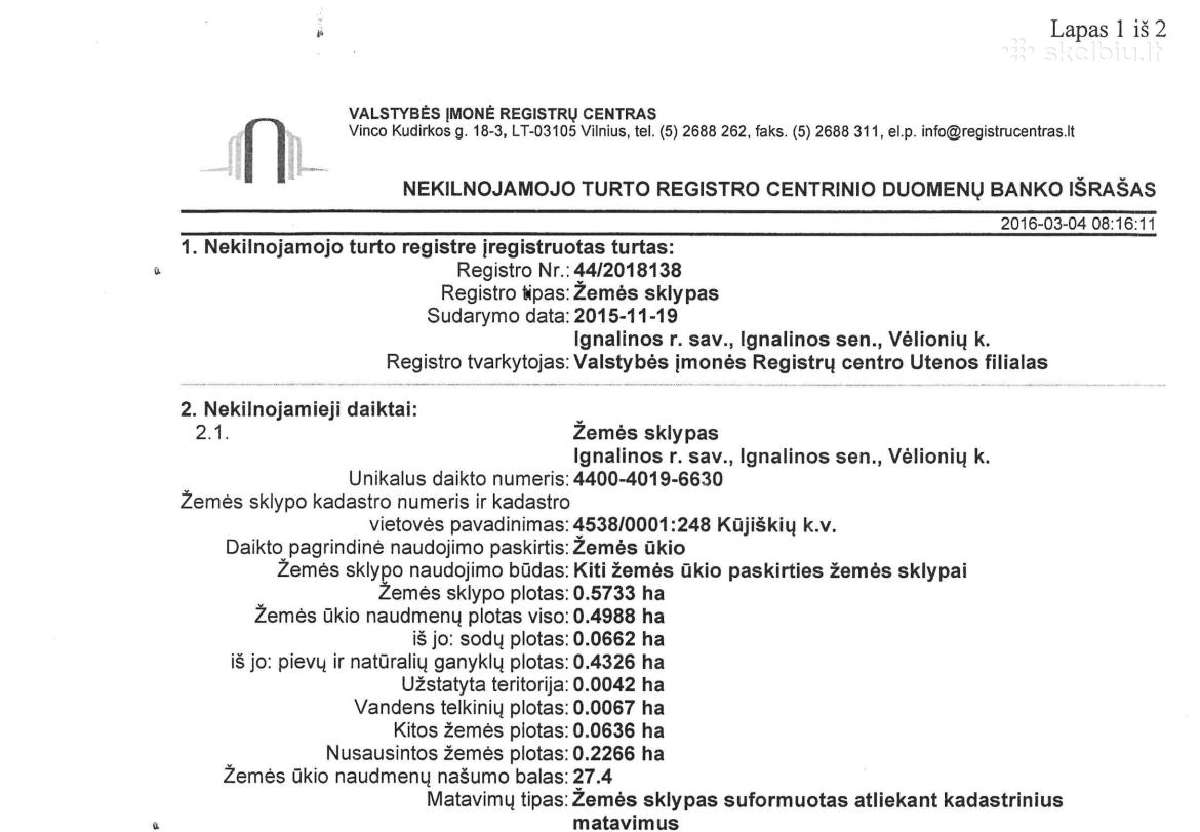 Parduodami sklypai Ignalinos raj - nuotraukos Nr. 5