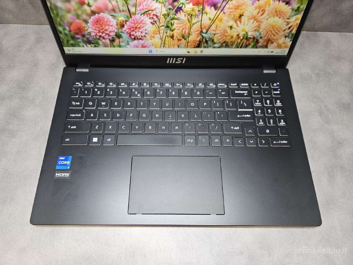 Msi/15.6" Fhd/ i7-1255u/16 RAM/ 512 SSD - nuotraukos Nr. 2