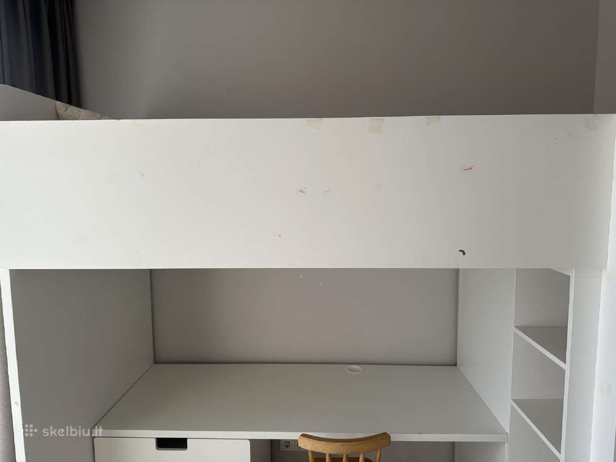 Ikea Smstad aukšta lova su rašomuoju stalu - nuotraukos Nr. 2
