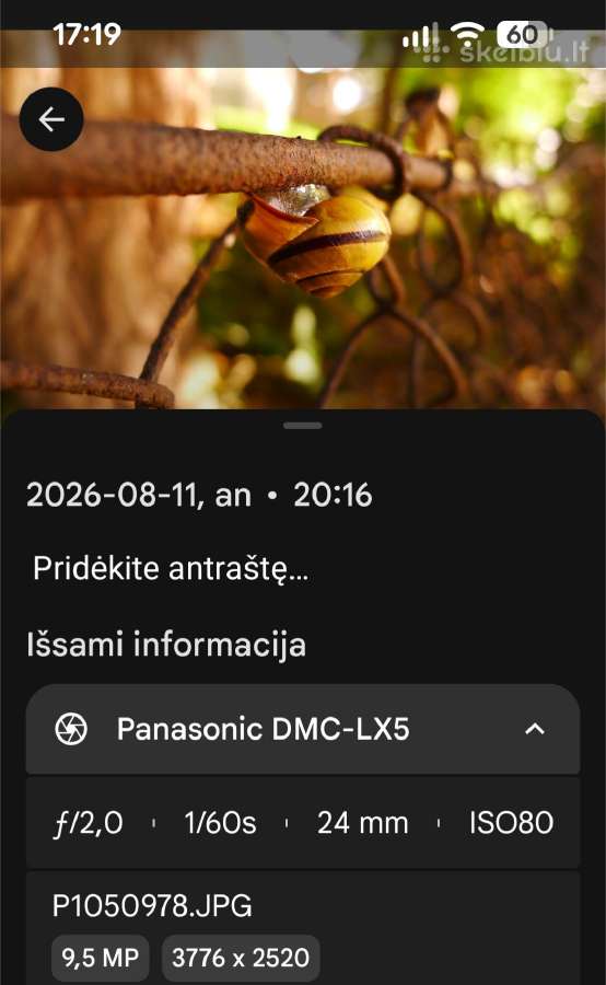 Panasonic Lx5 - nuotraukos Nr. 3