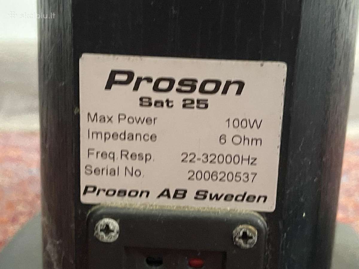 Proxima 60 (Usa) Proson 25 (Sweden), Dvd / HDD - nuotraukos Nr. 9