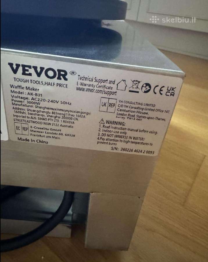 Elektrinė Vevor blynų kepykla - nuotraukos Nr. 5