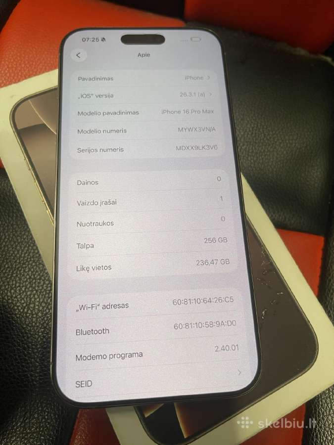 iPhone 16 pro max - nuotraukos Nr. 3