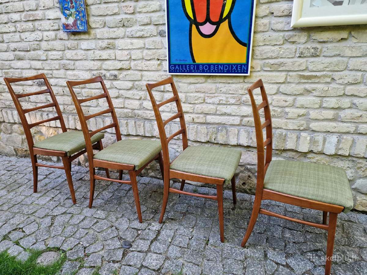 Vintažinės mid century bukmedžio kėdės - nuotraukos Nr. 15