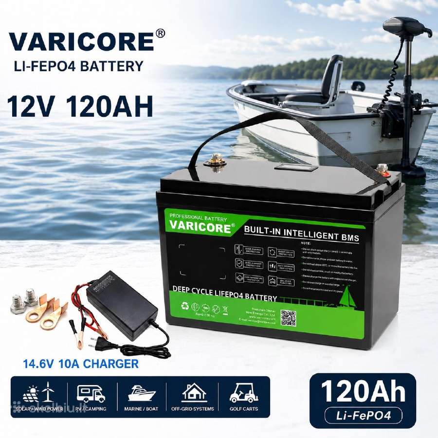 Varicore Lifepo4 akumuliatoriai 12/24v 32ah-180ah - nuotraukos Nr. 6