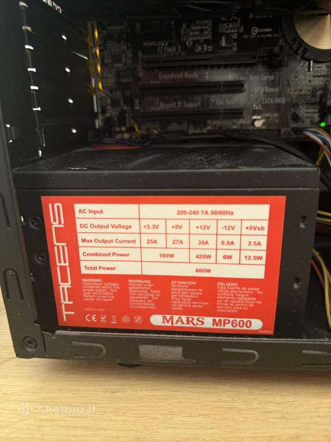 Stacionarus kompiuteris i5-6600k / Gtx 960 / 8 GB - nuotraukos Nr. 4