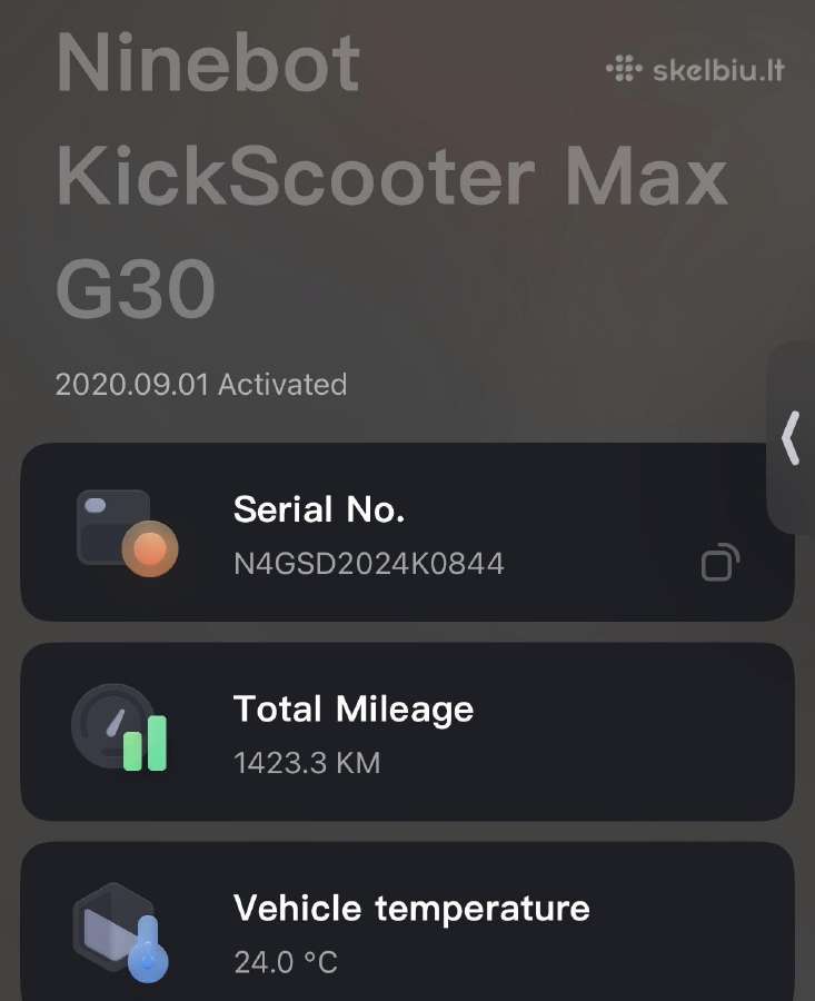 Ninebot Kickscooter Max G30 paspirtukas - nuotraukos Nr. 7