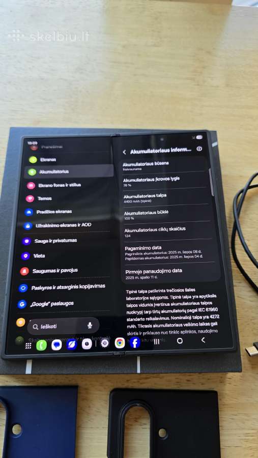 Samsung Z Fold 7 256gb Black - nuotraukos Nr. 9
