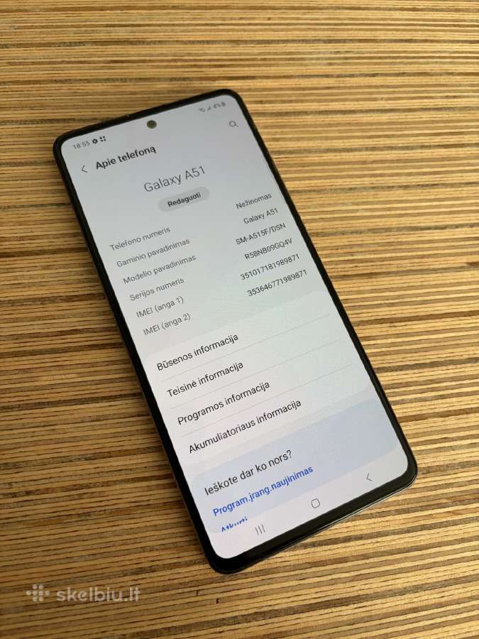Samsung A51 128 GB - nuotraukos Nr. 3