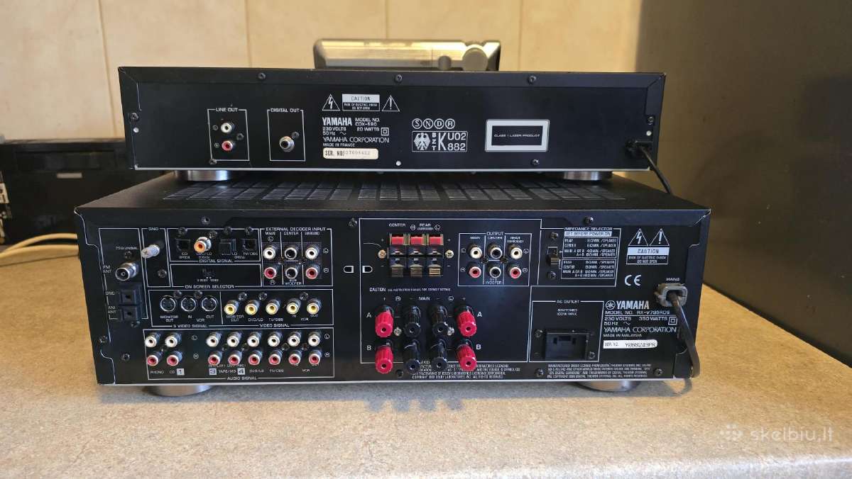 Yamaha resyveris ir CD grotuvas. - nuotraukos Nr. 2