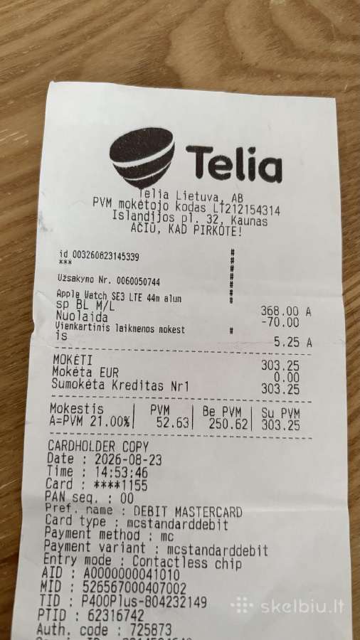 Apple watch Se 3 44mm M/l - nuotraukos Nr. 7