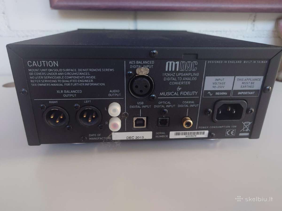 Musical Fidelity M1 Dac - nuotraukos Nr. 3