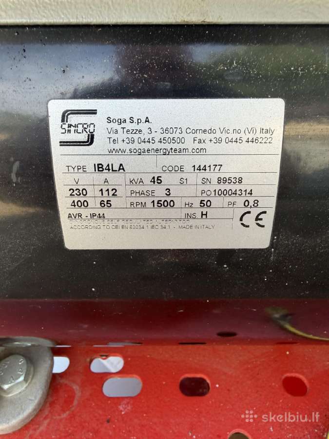 Generatorius 36.5 kva - nuotraukos Nr. 7