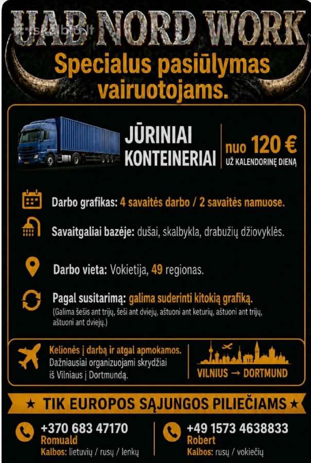 Specialus Pasiulymas Darbas Vokietijoje - nuotraukos Nr. 2