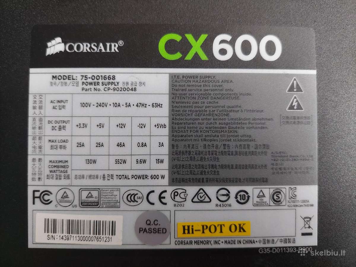 I5 12500, H610m, 16gb, Rtx3070, 256gb SSD, 500gb - nuotraukos Nr. 11