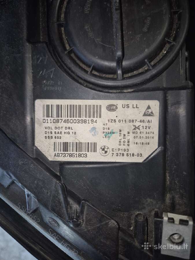 Bmw F10 Lci Adaptive Xenon zibintas - nuotraukos Nr. 5