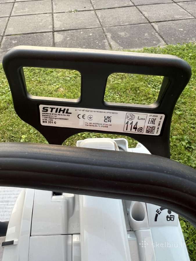 Stihl ms 201 c-m benzininis grandininis pjūklas - nuotraukos Nr. 4