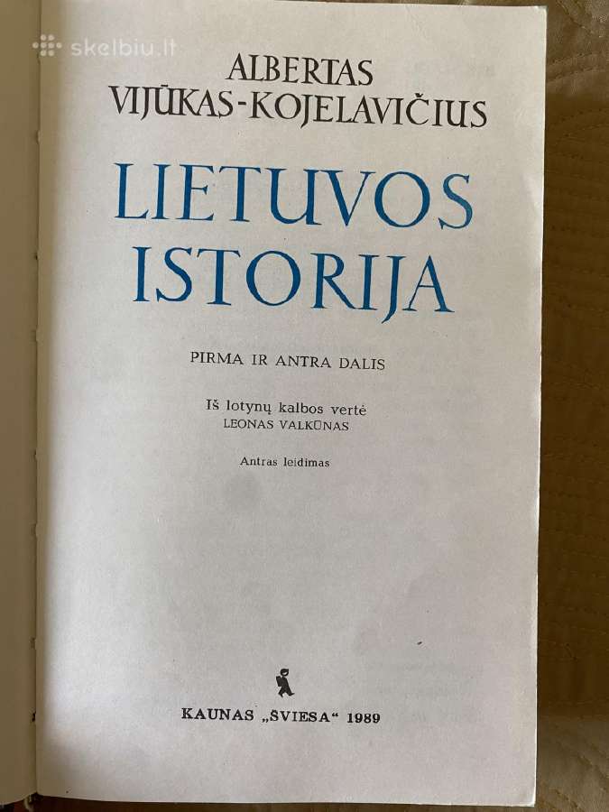 Albertas Vijūkas- Kojelavičius "Lietuvos istorija" - nuotraukos Nr. 2