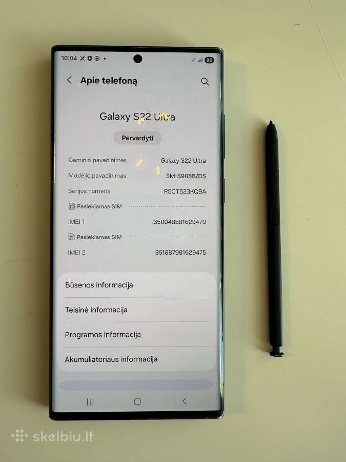 Samsung s22 ultra - nuotraukos Nr. 3