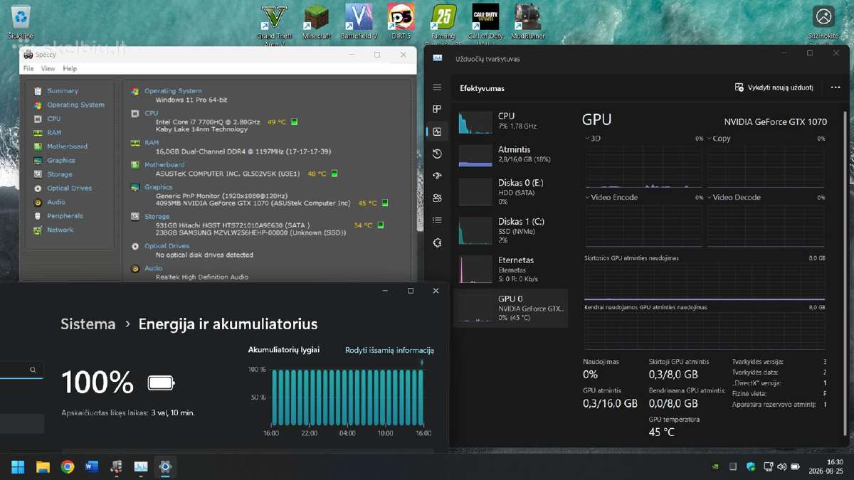Asus Gl502vs - nuotraukos Nr. 10
