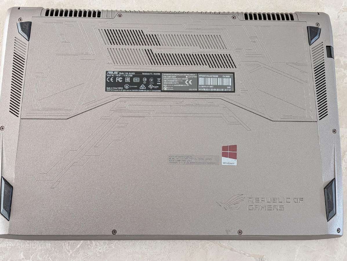 Asus Gl502vs - nuotraukos Nr. 9