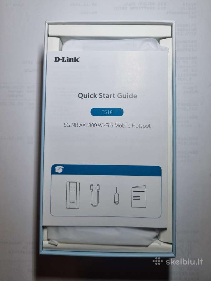 D-link F518 5G Wi-fi 6 su Power Bank. - nuotraukos Nr. 2