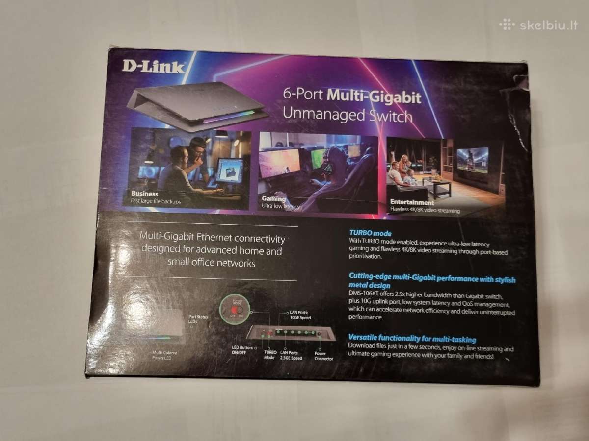 D-link Dms-106xt tinklo switchas - nuotraukos Nr. 2