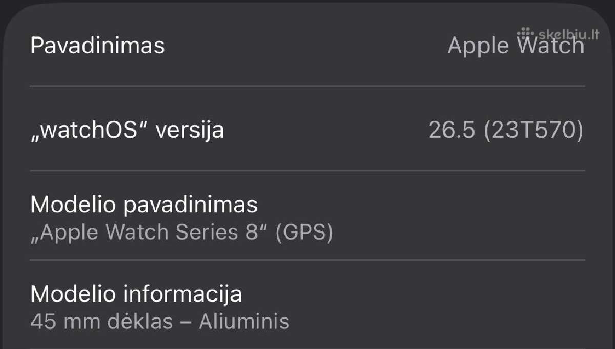 Apple Watch Series 8 - 45mm - nuotraukos Nr. 3