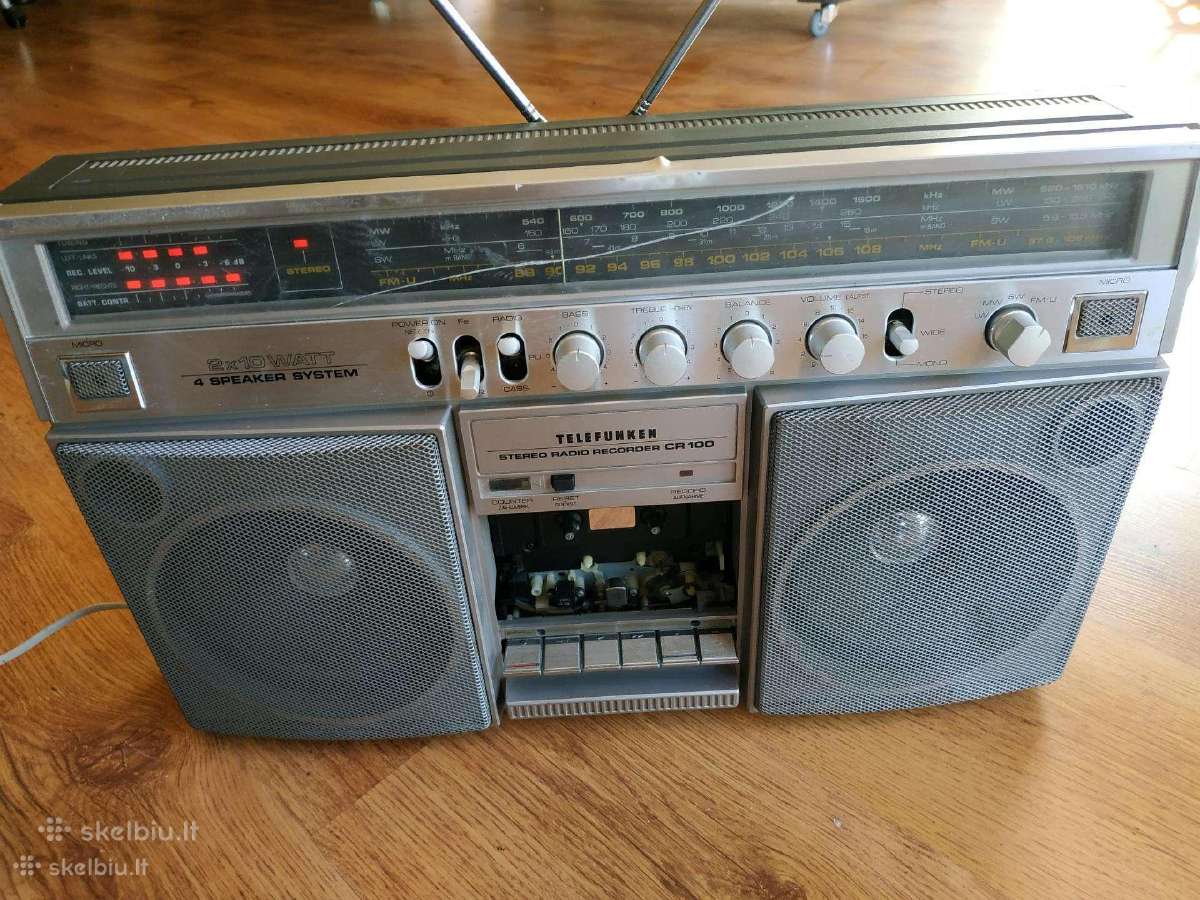 Magnetola radija magnetofonas Telefunken Cr 100 - nuotraukos Nr. 11