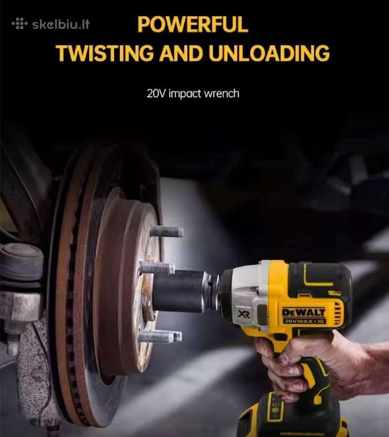 Dewalt Dcf880 20v smūginis suktuvas. - nuotraukos Nr. 6