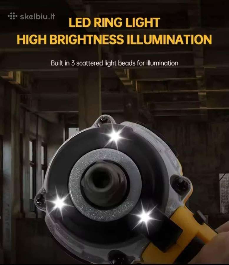 Dewalt Dcf880 20v smūginis suktuvas. - nuotraukos Nr. 9